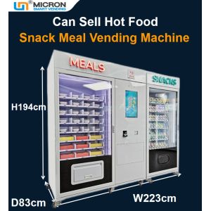 Quality Big Capacity Combo Vending Machine For Snack Drink Hot Food Meals With Microwave Oven for sale
