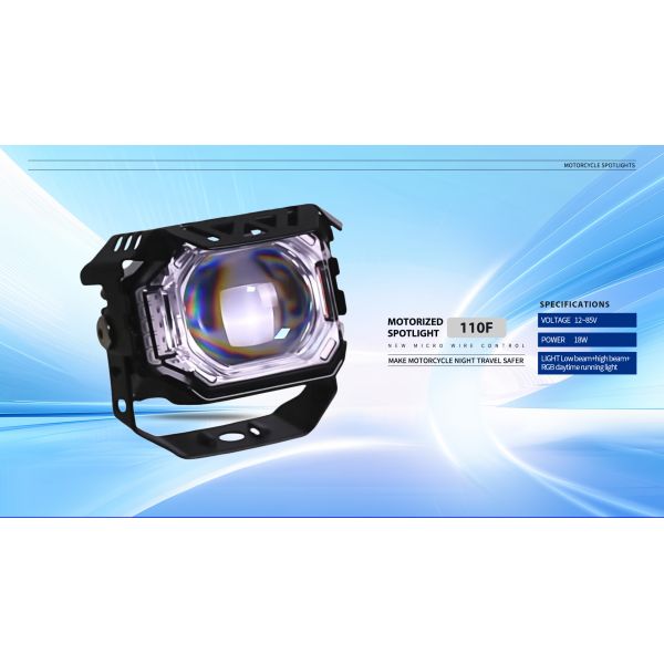 3200K - 6500K Motorcycle External Spotlight Smart Temp Control LED External Spotlight