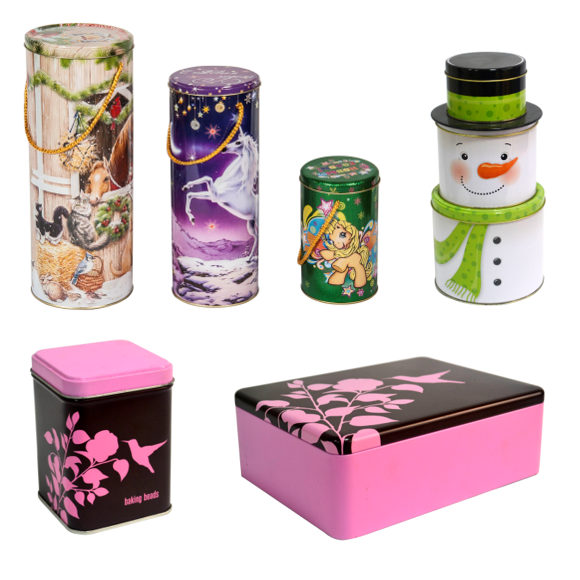 DADI Gift Rectangular Tin Box Offset Lithography Biscuit Tin Box Support Customized Printing