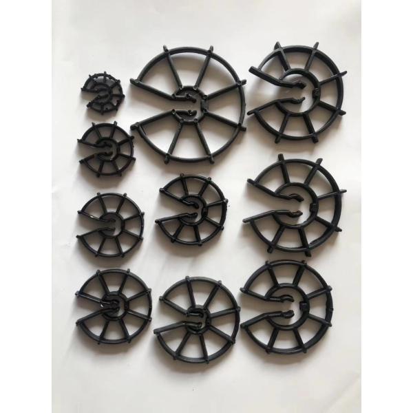 PP Material Concrete Formwork Accessories Plastic Circular Spacer 15 - 50mm