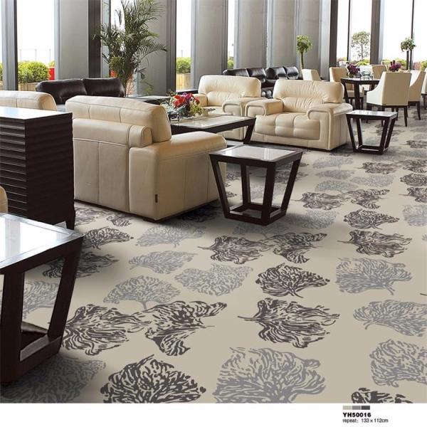 Modern style 7*7*7 axminster gray printed lobby carpet