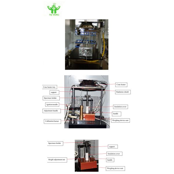 Cone Calorimeter Heat Release Rate Flammability Testing Equipment Electronic Machine Tester