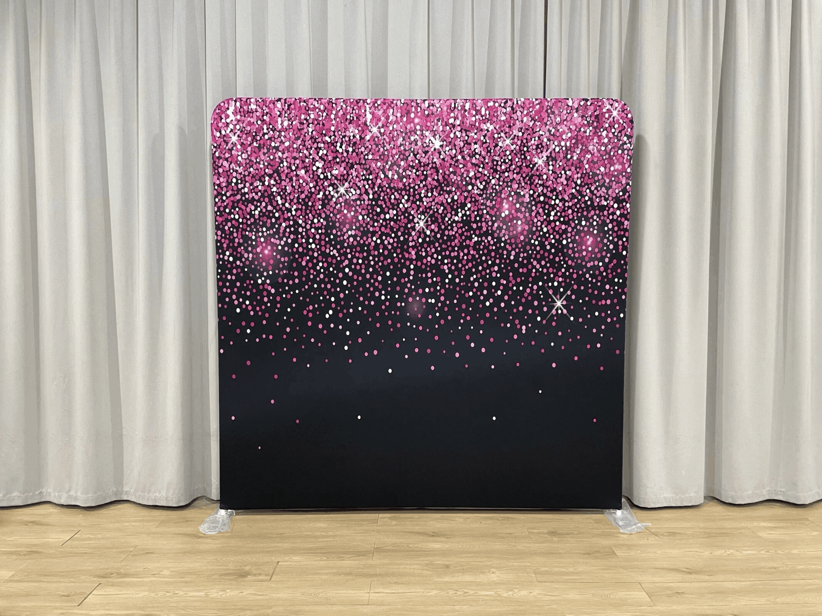 8x7.5ft Pillowcase Backdrop Two Stands Five Printed Covers Photo Booth Setup