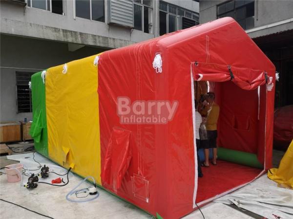Buy Small Custom Fireproof PVC Inflatable Shower Tent For Amusement Park at wholesale prices