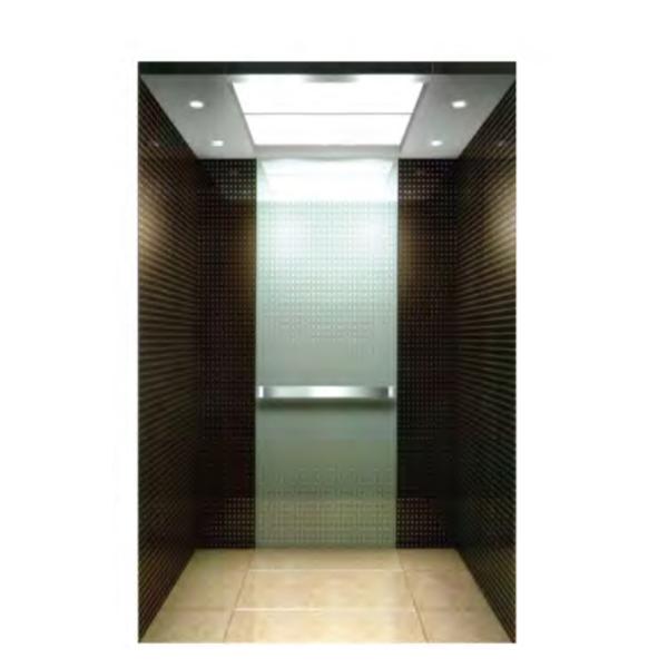 PVC Floor Etching Stainless Steel Elevator Lift Cabin Decoration