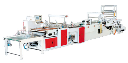 BOPP / POF Heat Patch Handle Bag Making Machine With PLC Controller