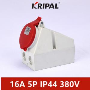 Quality IP44 16A 32A IEC Waterproof Industrial Power Socket Surface Mounted for sale