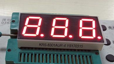 Nixie Tube Module 7 Segment LED Displays 3 Digit 0.8 Inch For Humidity Indicators