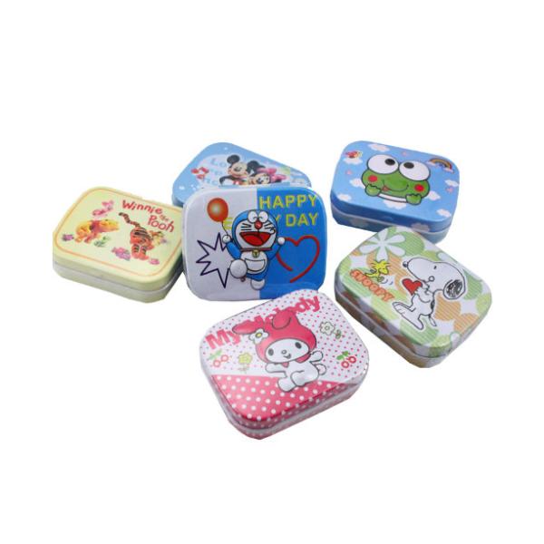 Small Candy Chocolate Tin Box With Different Flavors And Designs , Rectangle Shape