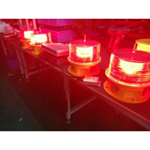 Steady Burning Flash LED Aviation Obstruction Light Die Casting Aluminum Base Material