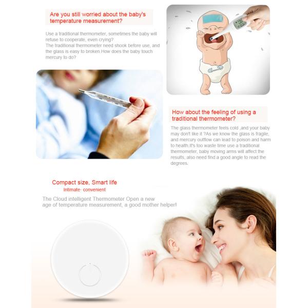 Original iFever Children Intelligent Wearable Electronic Thermometer Bluetooth Smart Happy Baby Monitor Household App