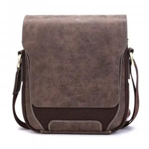 Quality Custom Oxford Vintage Leather Crossbody Bag Shoulder Messenger Bag For Men for sale