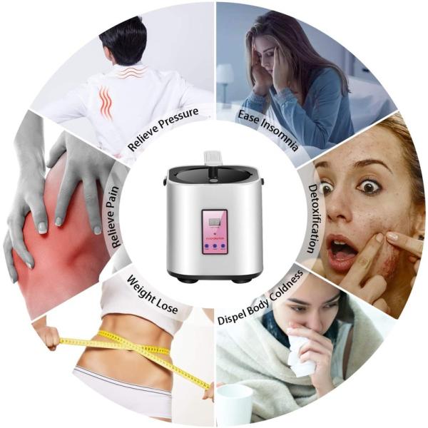 Portable Personal Indoor Spa Sauna Tent Computer Control Panel Computer Control Panel Steam Remote Control One Person Sauna for Home Relaxation