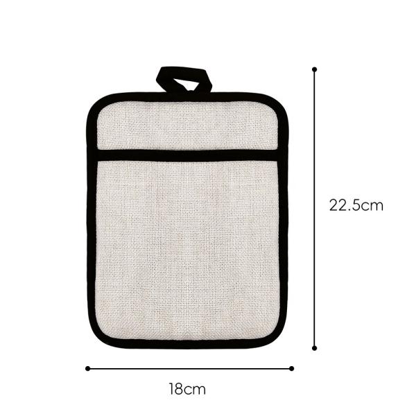 Diy Silicone Heat Resistant Pot Holder With Pocket Linen Sublimation Pot Holder Blanks