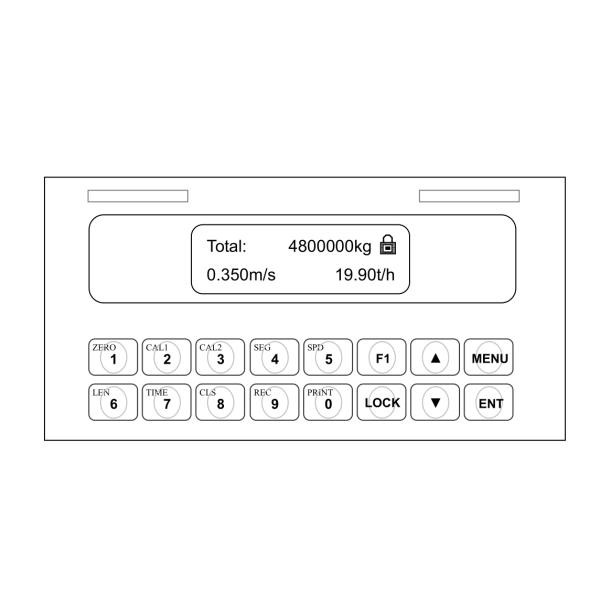 LCD Simple Belt Weighing Scale Indicator EMC Design With Weight Totalizing