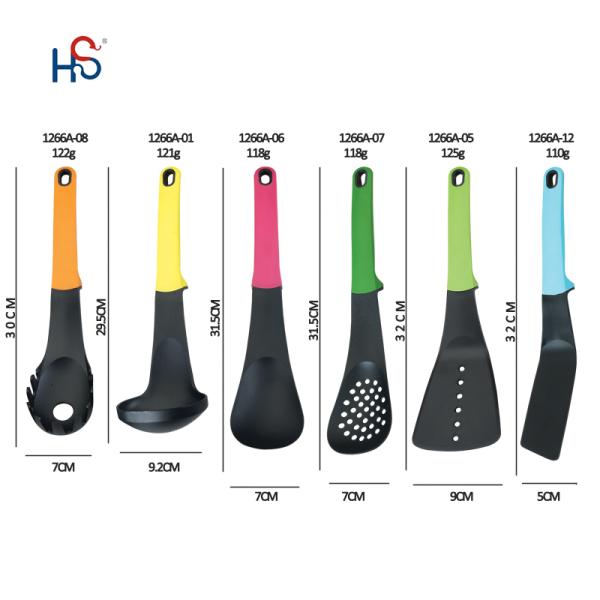 Compact Nesting Nylon Kitchen Utensil Set Eco Friendly Cookware Sets for Your Kitchen