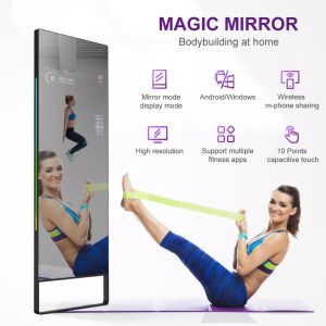 Original Full HD 75 Inch Magic Mirror Lcd Display Kiosk Interactive With Virtual