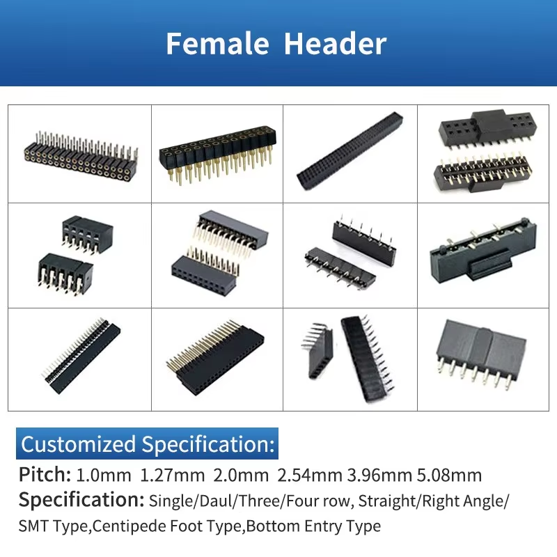 Three rows Pin Header Spacer Fast Delivery for Telecom Infrastructure & Data Server PCB