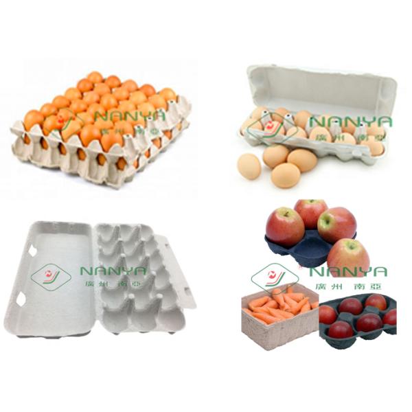 2200Pcs/H Paper Egg Carton / Egg Tray Making Machine Pulp Molded Line