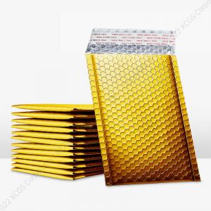 Quality Heatproof Gold Bubble Mailer Poly Bags Self Seal Shock Resistant for sale