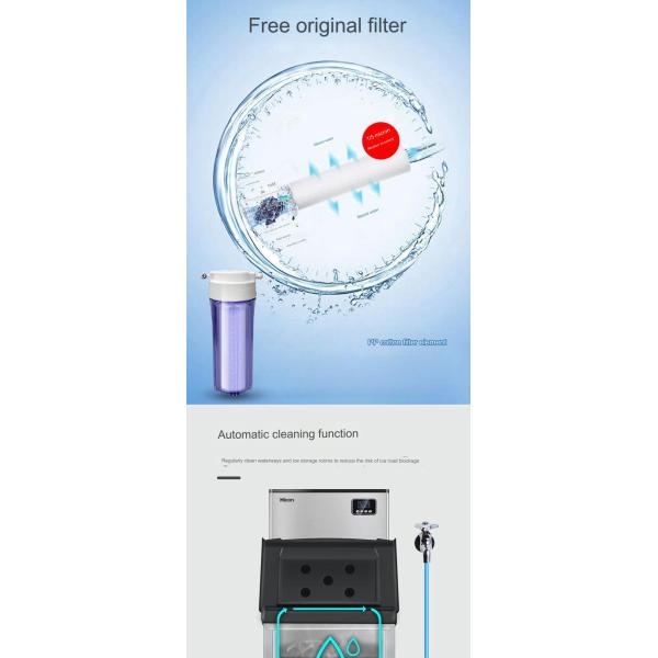 Compressor Cooling Split Ice Machine Insulation and Simple Operation Commercial Ice Maker