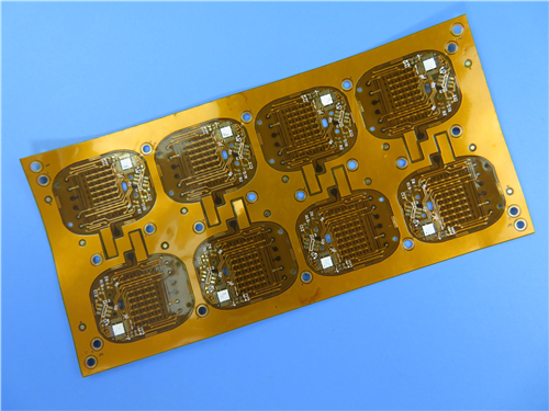 Double Layer Flexible PCB Built On Polyimide with Immersion Gold and Yellow Coverlay for Tracking Device