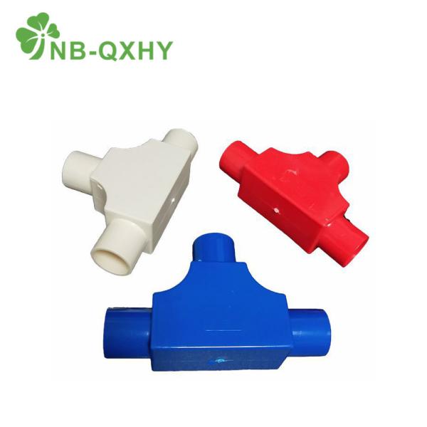 20-63mm Customized Request Plastic Electric Pipe Fitting Tee Cable Pipes Wiring Cable