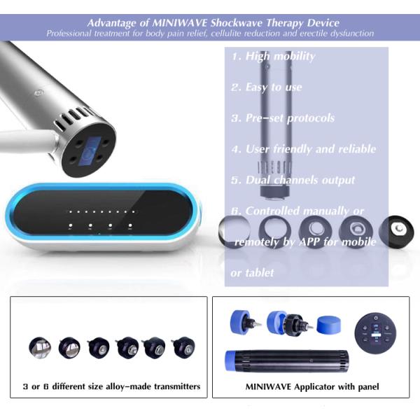 Slimming Cellulite ED ESWT Non Invasive Shock Wave Machine