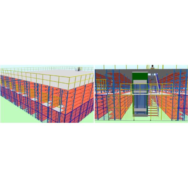 Mezzanine racking Half Rack Mezzanine Multi-Tier Rack Warehouse Storage Racking