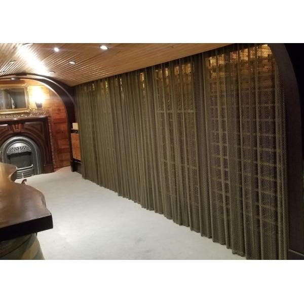 Flexible Aluminium Woven Wire Mesh Screen Spiral Patterns For Interior Partitions