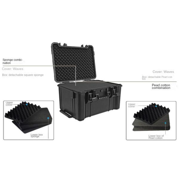 IP67 Waterproof ABS Pull Rod Tool Box with High-Density Sponge and EVA for Multi-Function Equipment Protection