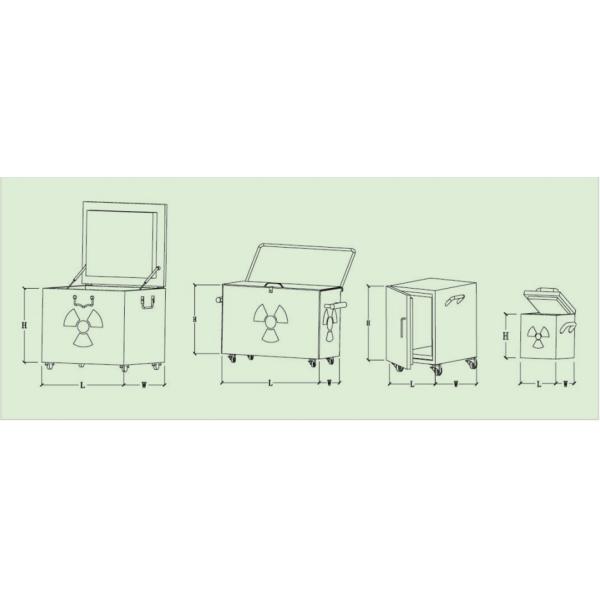 Lead Shielded Box For Radioactive Sources Storage And Transportation