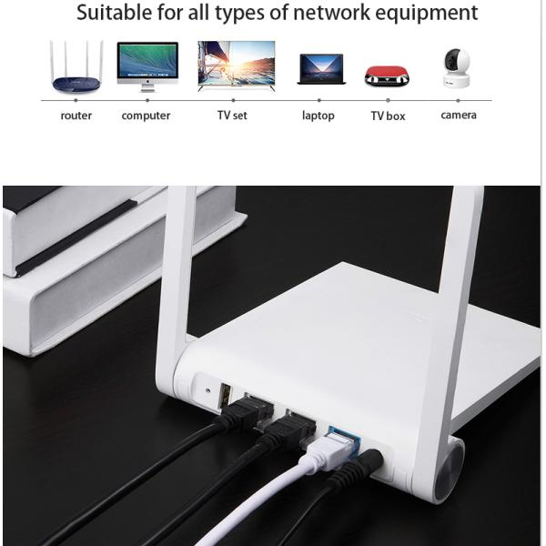 100 Ft Molded Cat5e Ethernet Lan Cable RJ45 Connectors