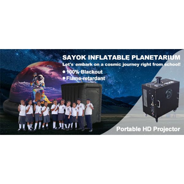 Sayok 360 Degree Projector Interactive Projection Function Inflatable Dome Planetarium Star Projector