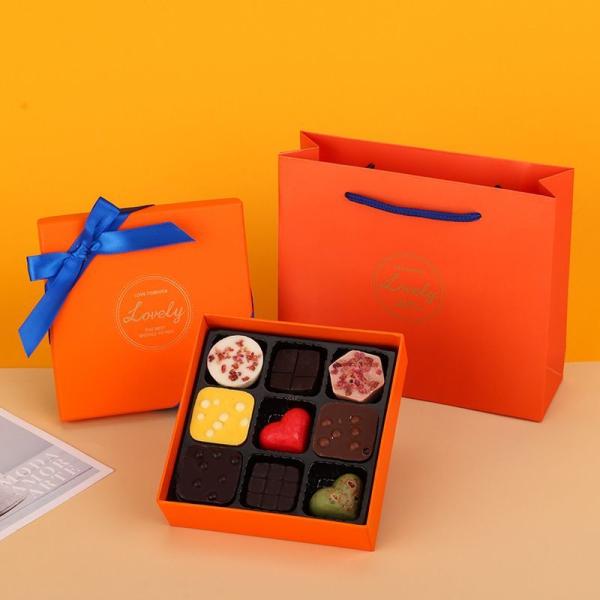Embossed Texture Customized Gift Box Chocolate Candy Magnetic Cardboard Box Packaging