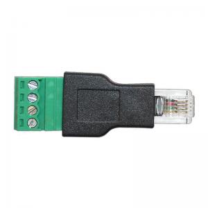 Quality RJ11 6P4C Male Connector Modular Plugs to 4 Pin Screw Terminal Blocks Adapter for sale