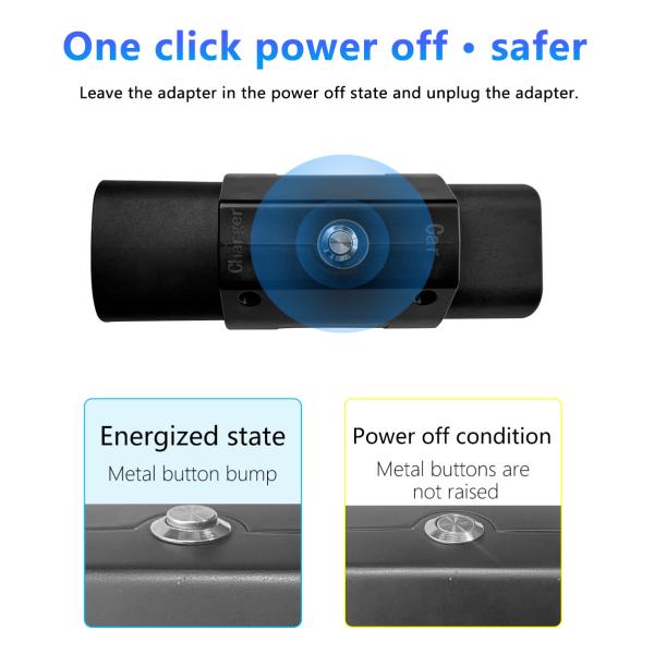 Condition 7kw Tesla EV Charger with 32A Output Current PC Copper Car Side Plug NACS to GBT Car Connector Socket Switch
