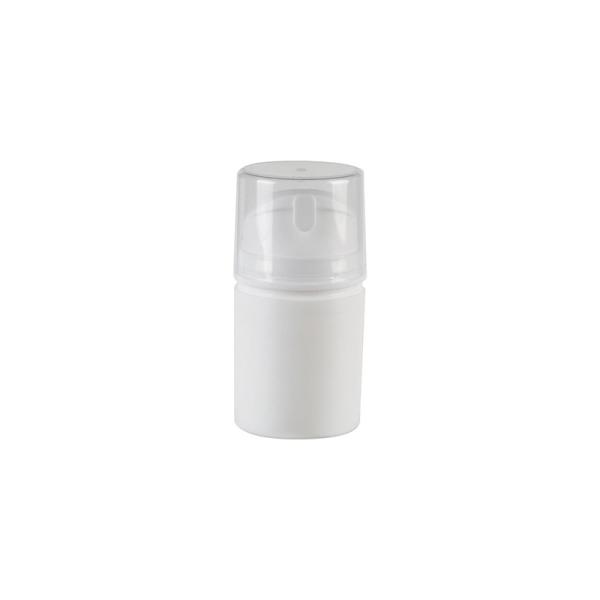Wholesale Square PP Airless Bottle with Plug and Over Cap for Customized Printing Cosmetic Packaging