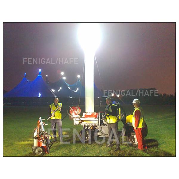 Traffic Construction Road Checkpoint Temporary 120v Inflatable Light Tower 4m 14 Ft Height