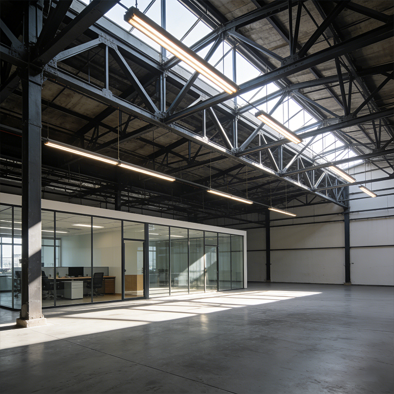 Wind Resistant Prefabricated Steel Frame Building with CE Certification for Commercial Use
