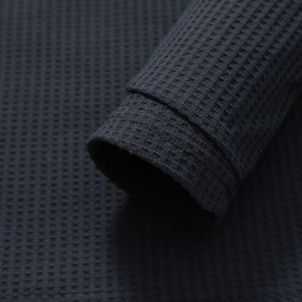 Custom OEM Stand Collar Long Sleeve Tee Antibacterial Quick Dry 100% Polyester Luxury Grid Sport Shirt