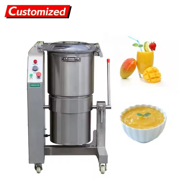 Custom High-Speed Jam Meat Puree Mixer (with Juice Flow Function) Mango Pineapple Durian Chopping and Mixing Machine Fruit Puree Forming Processing