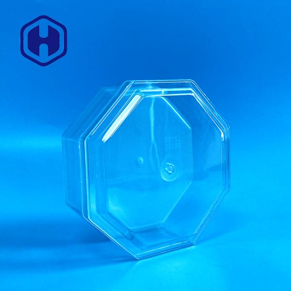 Octagonal Custom Nut Meat Cubilose 15oz Clear PET Box