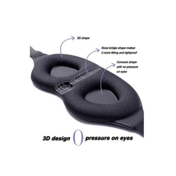 Mens Light Blocking 3D Sleeping Eye Mask For Bedtime Sleep Polyester