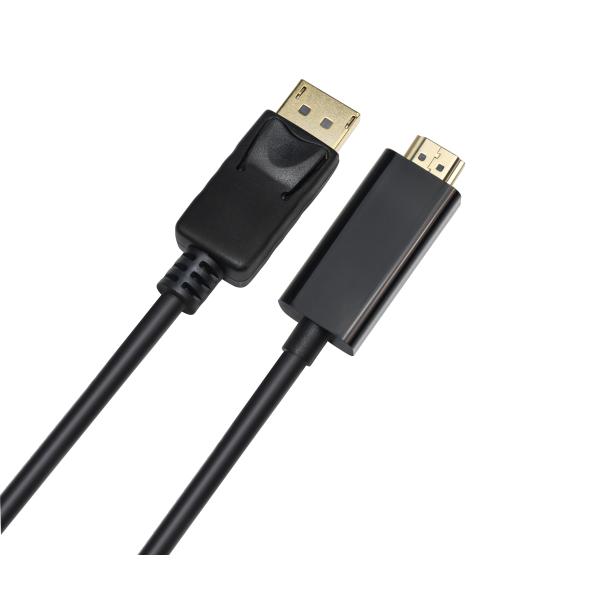 6 Feet Foil Shielding Displayport To HDMI Cable 4K Resolution Ready