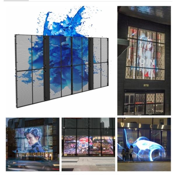 Fixed SMD1921 P3.91 Glass Window LED Display 4500nits