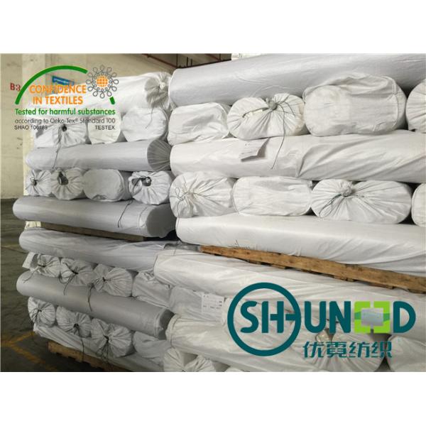 100% Polyester 22 gsm 122cm Width Woven Interlining Fusible Interlining for Women's Wear