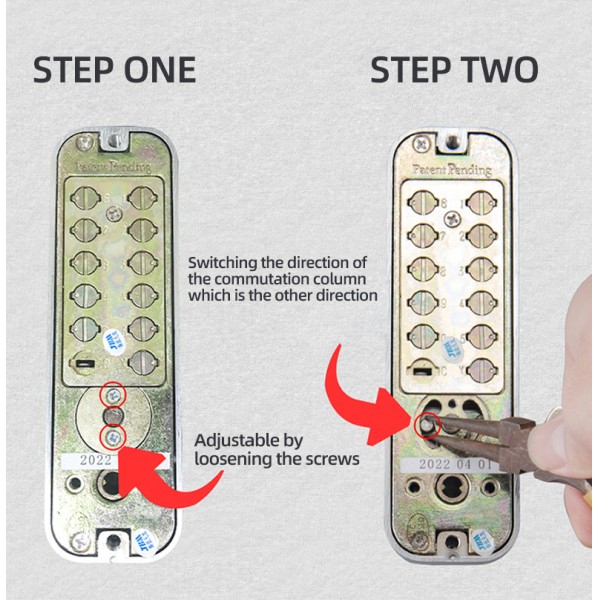 Waterproof and Sun-proof Granular Push-button Digital Mechanical Botones Combination Door Lock With Key
