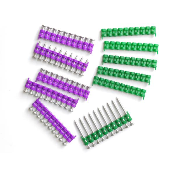 Electro Galvanized Collated 22 mm Nails for Wurth Gas Device CS-3 Durable Ring Shank