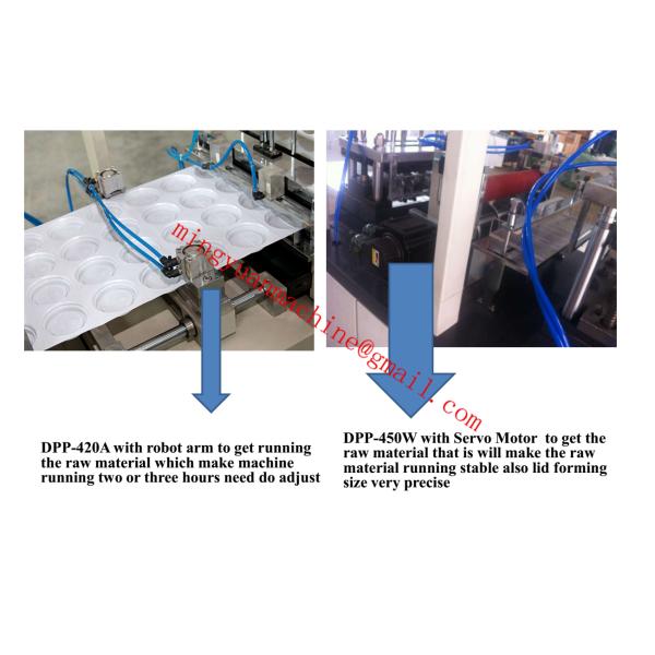 Intelligent Plastic Lid Forming Machine High Capacity Type With Three Rows Mould